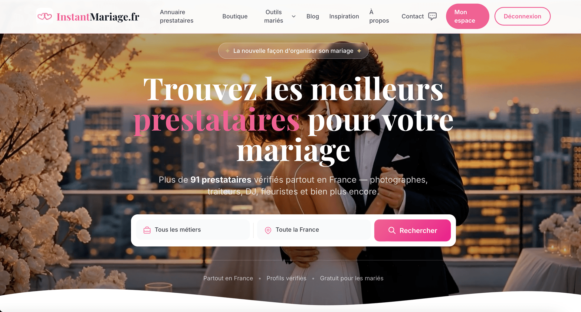 InstantMariage.fr — annuaire prestataires mariage